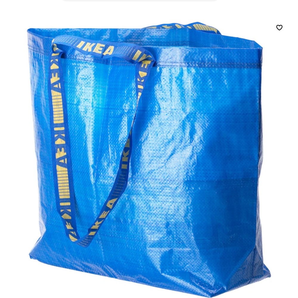 IKEA X2 FRAKTA extra Large BLUE Shopping Tote Bags NEW - Picture 3 of 8
